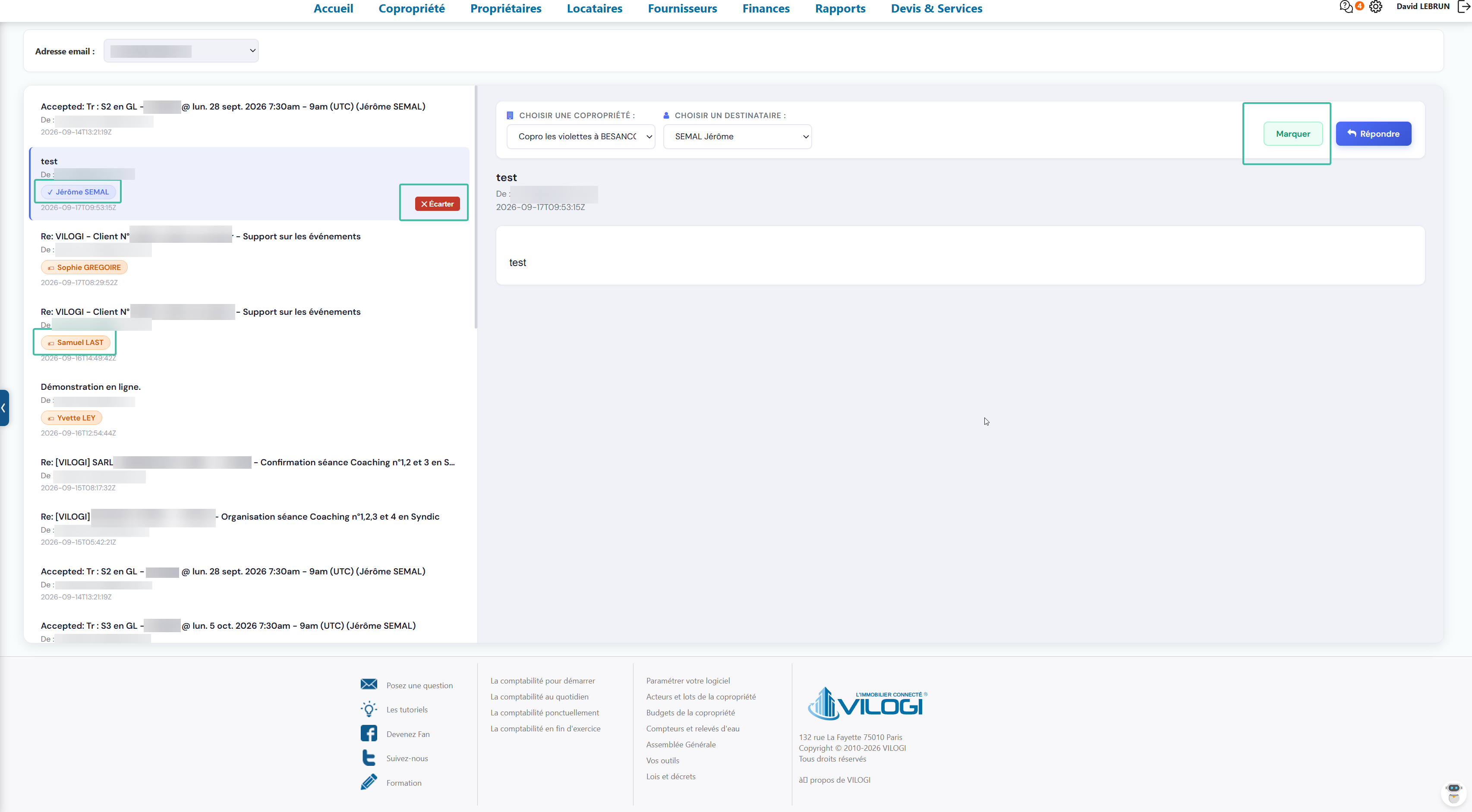 Comment classer un mail Tutoriel logiciel immobilier pour syndics et administrateurs de biens